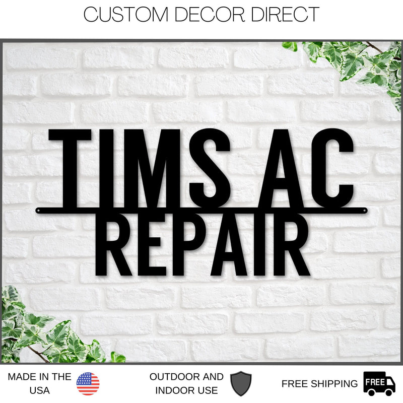 AC Business sign, Air Conditioning Business, AC Sign, Business Sign, Custom Busines Sign, LLC sign, Personalized Business