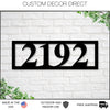 Modern Metal Address Sign for Home, Custom House Numbers, Large Outdoor Address Plaque with Personalized Address Sign, House Number