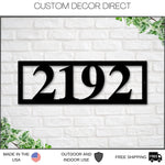 Modern Metal Address Sign for Home, Custom House Numbers, Large Outdoor Address Plaque with Personalized Address Sign, House Number