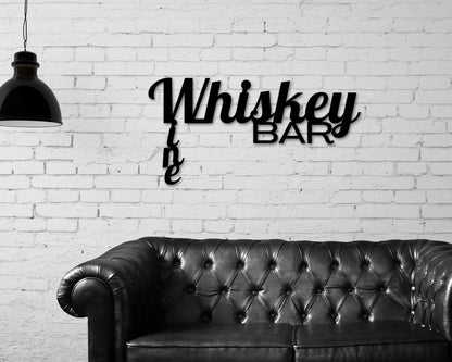 Personalized Bar Metal Sign, Whiskey Wine Bar Sign, Rustic Home Decor, Basement Bar, Wine Decor, Wine Bar Sign, Mother's Day Gift, Wine Gift