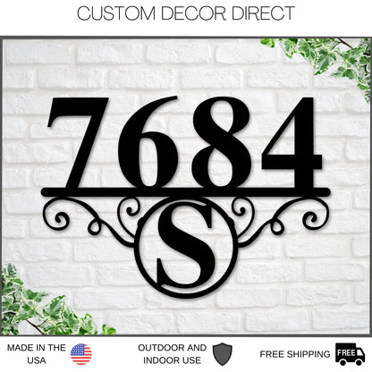 Address Sign, Address Numbers, Address Plaque, Metal house numbers, Personalized Number, Housewarming gifts, Custom metal address sign, EST