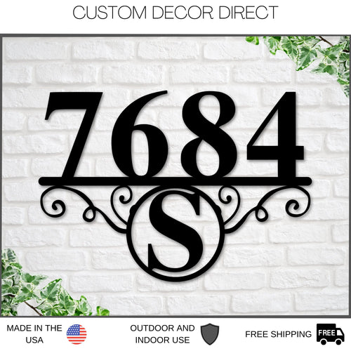 Address Sign, Address Numbers, Address Plaque, Metal house numbers, Personalized Number, Housewarming gifts, Custom metal address sign, EST