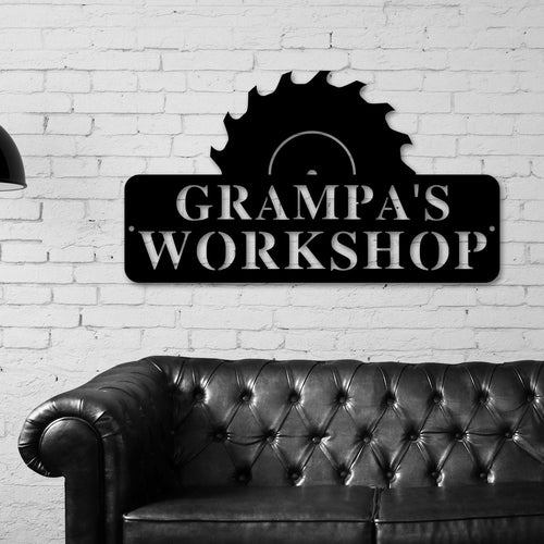 Daddys Workshop, Dads Garage Sign, Workshop, Fathers Day Gift, Gift for Husband, Sign for Dad, Metal Sign, Daddy Daughter Gift, Daddy Gift