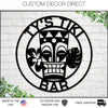 Tiki Bar Sign, Personalized Bar Sign, Pool Bar Sign, Beach Bar, Bar Decor, Man Cave, Custom Gift, Father's Day Gift, Custom Bar Sign, Tiki