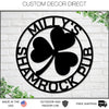 Irish Pub Sign, Personalized Irish Bar Sign, St. Patrick's Day Decor, Irish Sign, Bar Sign, Personalized Sign, Irish Bar Sign, Shamrocks