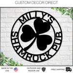 Irish Pub Sign, Personalized Irish Bar Sign, St. Patrick's Day Decor, Irish Sign, Bar Sign, Personalized Sign, Irish Bar Sign, Shamrocks