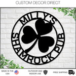 Personalized Irish Pub Sign, Irish Bar Sign, St. Patrick's Day Decor, Irish Sign, Bar Sign, Personalized Sign, Irish Bar Sign, Shamrocks