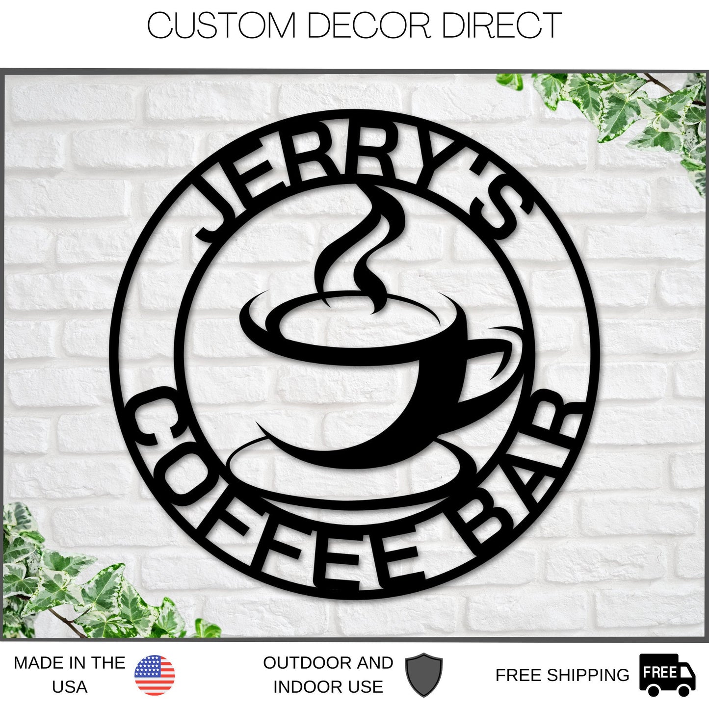 Mothers day gift, Personalized Mothers day Gift, Gift for Mom, Coffee Bar Sign, Coffee Sign, Coffee Lover, Coffee, Metal Coffee Sign, Coffee