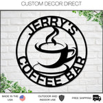 Mothers day gift, Personalized Mothers day Gift, Gift for Mom, Coffee Bar Sign, Coffee Sign, Coffee Lover, Coffee, Metal Coffee Sign, Coffee