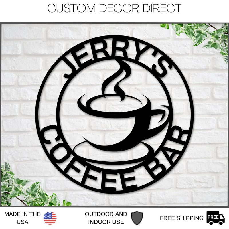 Mothers day gift, Personalized Mothers day Gift, Gift for Mom, Coffee Bar Sign, Coffee Sign, Coffee Lover, Coffee, Metal Coffee Sign, Coffee