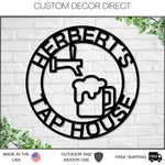 Personalized Beer Tap Sign, Personalized Bar Sign, Bar Signs, Personalized Signs, Bar Decor, Man Cave, Custom Gift, Father's Day Gift Custom