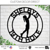 Golf Sign, Golf Gift for Girls, Personalized Golf Sign for Girls room, Metal Golf Sign, Coach Sign, Sports Decor, Golf Coach Sign, Girl Golf