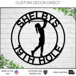 Golf Sign, Golf Gift for Girls, Personalized Golf Sign for Girls room, Metal Golf Sign, Coach Sign, Sports Decor, Golf Coach Sign, Girl Golf