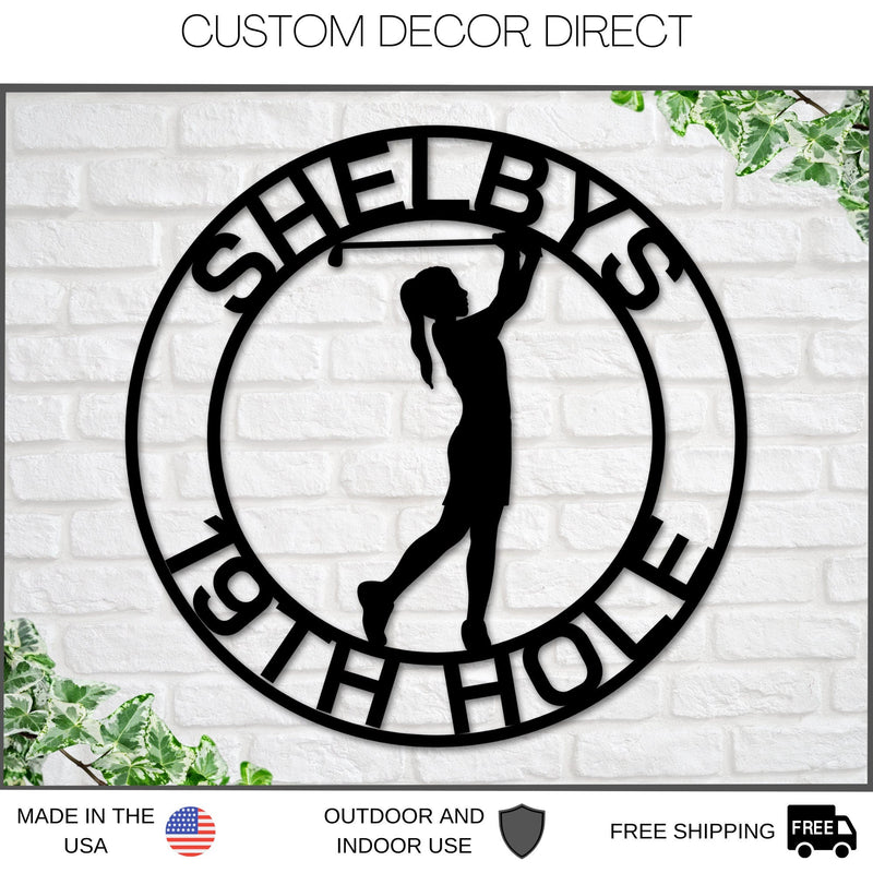 Golf Sign, Golf Gift for Girls, Personalized Golf Sign for Girls room, Metal Golf Sign, Coach Sign, Sports Decor, Golf Coach Sign, Girl Golf