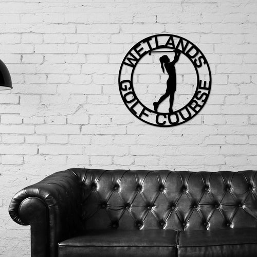 Golf Sign, Golf Gift for Girls, Personalized Golf Sign for Girls room, Metal Golf Sign, Coach Sign, Sports Decor, Golf Coach Sign, Girl Golf