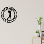Golf Sign, Golf Gift for Girls, Personalized Golf Sign for Girls room, Metal Golf Sign, Coach Sign, Sports Decor, Golf Coach Sign, Girl Golf