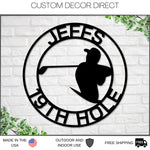 Golf Sign, Golf Gift for Men, Personalized Golf Sign for Golfer, Metal Golf Sign, Coach Sign, Sports Decor, Golf Coach Sign, Guy Golf