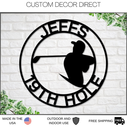Golf Sign, Golf Gift for Men, Personalized Golf Sign for Golfer, Metal Golf Sign, Coach Sign, Sports Decor, Golf Coach Sign, Guy Golf