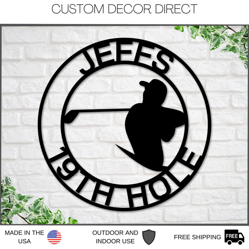 Golf Sign, Golf Gift for Men, Personalized Golf Sign for Golfer, Metal Golf Sign, Coach Sign, Sports Decor, Golf Coach Sign, Guy Golf