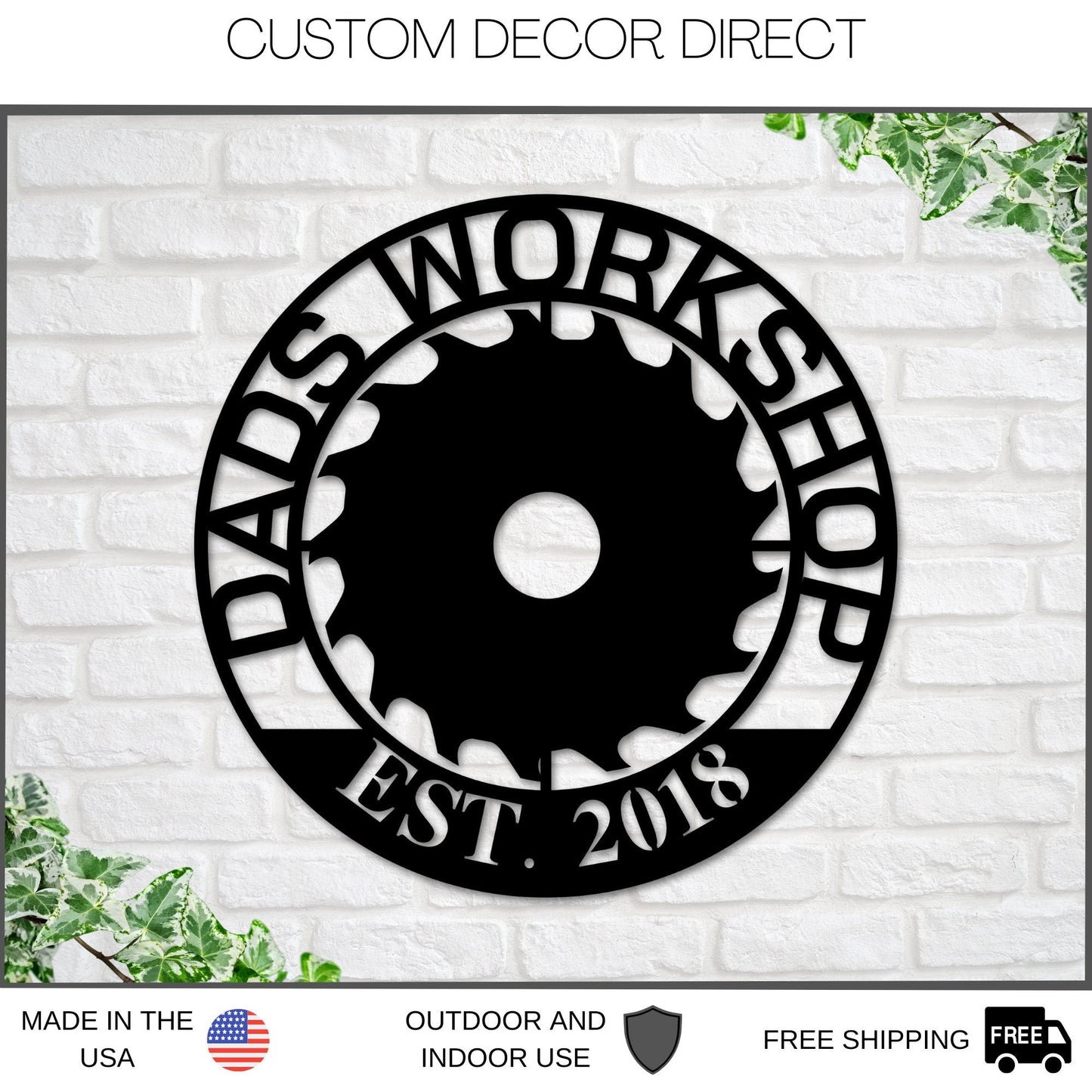 Workshop Sign, Customized shop Sign, Fathers day Gift, Personalized Garage, Workshop Sign, Dads garage shop Sign, Man Cave Gifts, Dads Shop