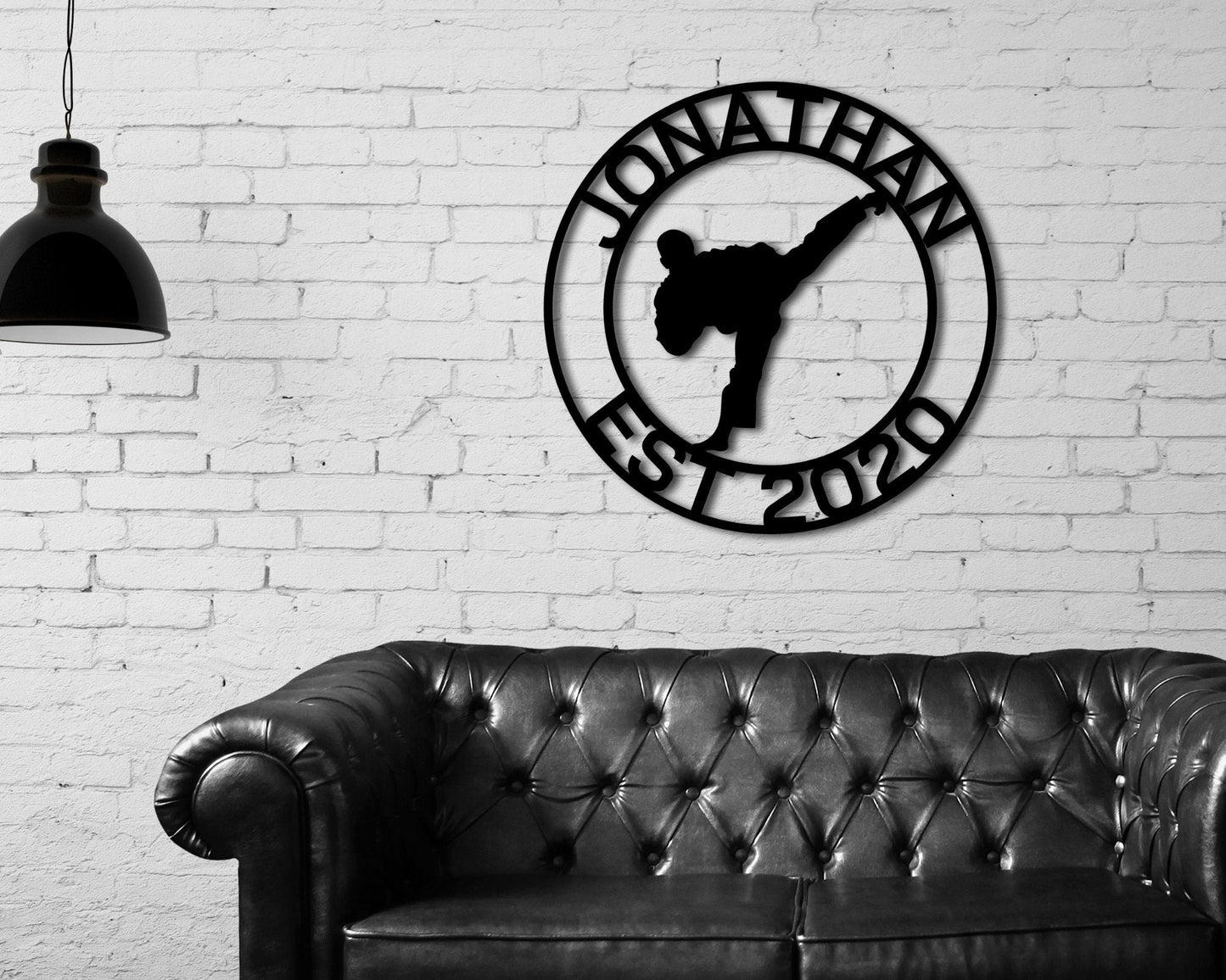 Martial Arts Sign, Karate Metal Sign, MMA Gym Sign, Brazilian Jiu-Jitsu, Judo, Karate Dojo Decor, Taekwondo Custom Sign