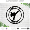 Martial Arts Sign, Karate Metal Sign, MMA Gym Sign, Brazilian Jiu-Jitsu, Judo, Karate Dojo Decor, Taekwondo Custom Sign