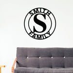 metal monogram sign wall decor home kitchen art patio farmhouse outdoor porch rustic living room personalized gifts wedding gift custom name