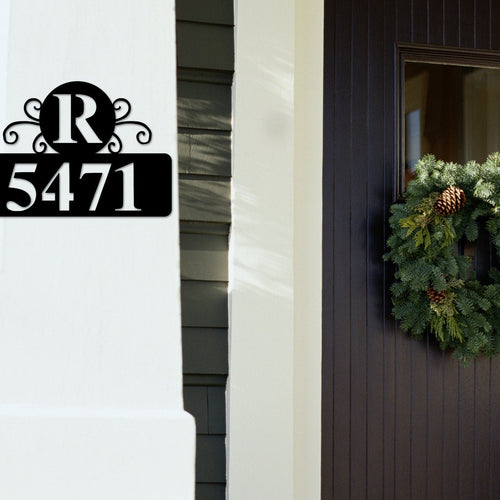 Custom Metal Address Sign, Rectangle Metal House Numbers, Outdoor Metal, Mailbox Sign, Metal Address Plaque, Housewarming Gift, Metal
