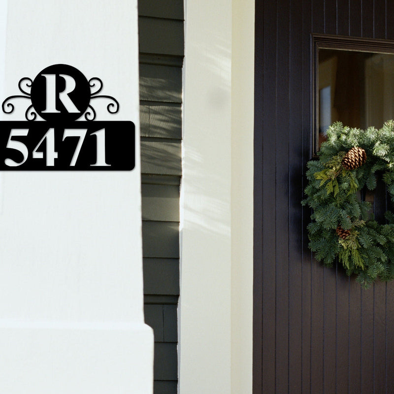 Custom Metal Address Sign, Rectangle Metal House Numbers, Outdoor Metal, Mailbox Sign, Metal Address Plaque, Housewarming Gift, Metal