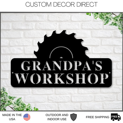 Paw Paws Workshop Sign, Crescent Wrench & Hammer art, Gift for Paw Paw, Woodworker Sign, Custom Workshop Sign, Paw Paw Gift, Workshop Sign