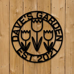 Custom Garden Metal Sign, Personalized Garden Sign, Garden Business Name Sign, Mother's Day Gift, Gifts for Her, Garden Decor, Garden Sign