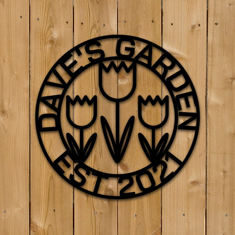 Custom Garden Metal Sign, Personalized Garden Sign, Garden Business Name Sign, Mother's Day Gift, Gifts for Her, Garden Decor, Garden Sign