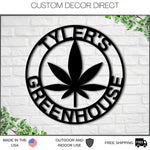 Personalized Marijuana Sign, Weed Metal Wall Decor, Marijuana Dispensary Sign, Cannabis Wall Art, Marijuana Leaf Metal Sign, Stoners Smokers