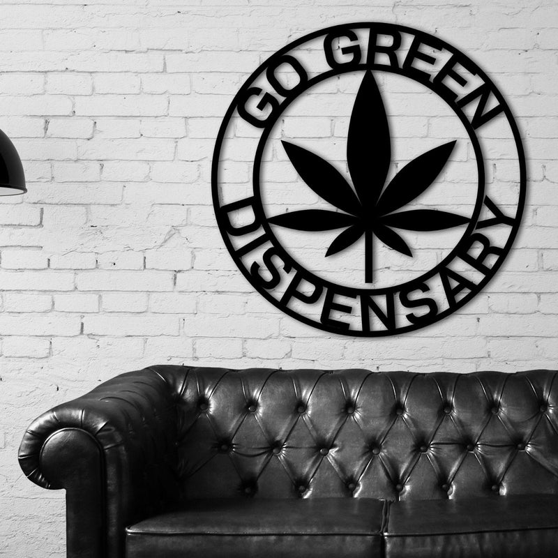 Personalized Marijuana Sign, Weed Metal Wall Decor, Marijuana Dispensary Sign, Cannabis Wall Art, Marijuana Leaf Metal Sign, Stoners Smokers