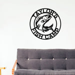 Fish Art, Fish Metal Name Sign, Fishing Gifts for Men, Fish Sign, Custom Fishing, Fisherman Gift Personalized Dad, Bass Fishing Monogram