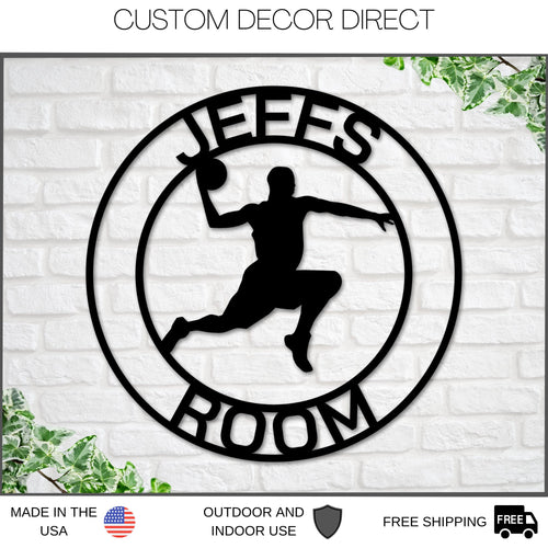 Basketball Sign, Basketball Gift for Boys, Personalized Basketball for boys room, Metal Basketball Sign, Coach Sign, Sports Decor, Kids Gift