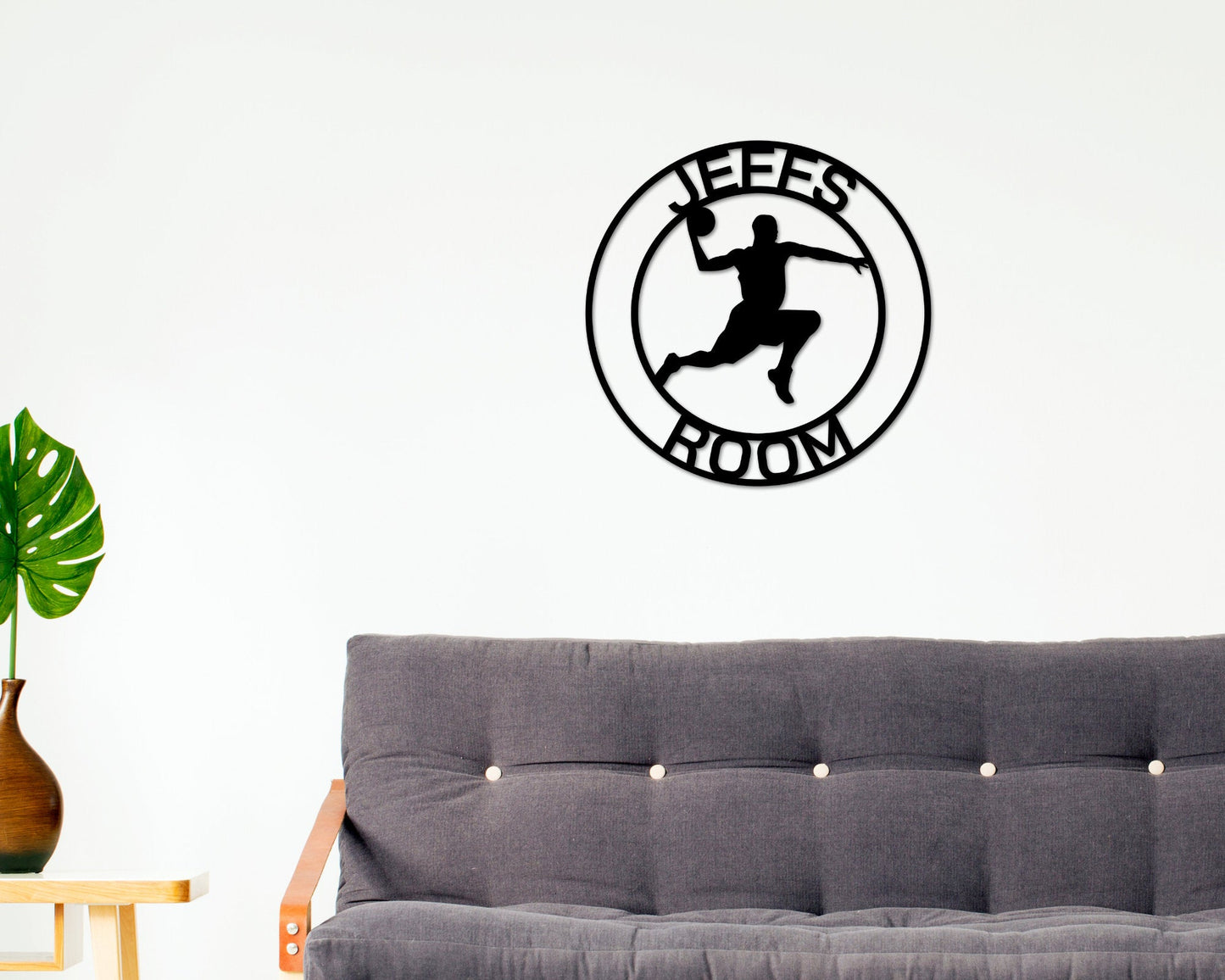 Basketball Sign, Basketball Gift for Boys, Personalized Basketball for boys room, Metal Basketball Sign, Coach Sign, Sports Decor, Kids Gift