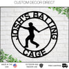 Baseball Sign, Baseball Gift for Boys, Personalized Baseball for boys room, Metal Baseball Sign, Coach Sign, Sports Decor, Batting Cage Sign