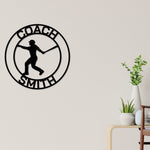 Baseball Sign, Baseball Gift for Boys, Personalized Baseball for boys room, Metal Baseball Sign, Coach Sign, Sports Decor, Batting Cage Sign