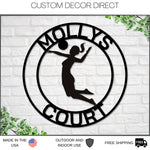 Girly Signs Personalized Volleyball Sign, Girls Volleyball Gift, Volleyball Coach Sign, Sports Decor for Gym, Bedroom