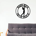 Golf Sign, Golf Gift for Girls, Personalized Golf Sign for Girls room, Metal Golf Sign, Coach Sign, Sports Decor, Golf Coach Sign, Girl Golf
