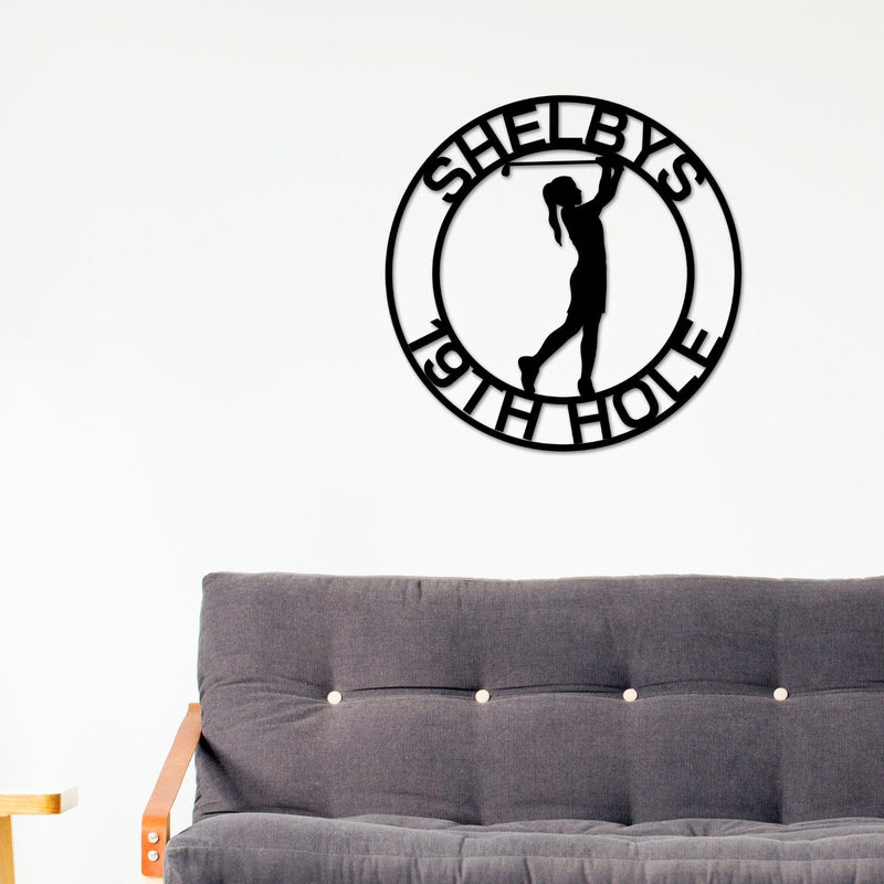 Golf Sign, Golf Gift for Girls, Personalized Golf Sign for Girls room, Metal Golf Sign, Coach Sign, Sports Decor, Golf Coach Sign, Girl Golf