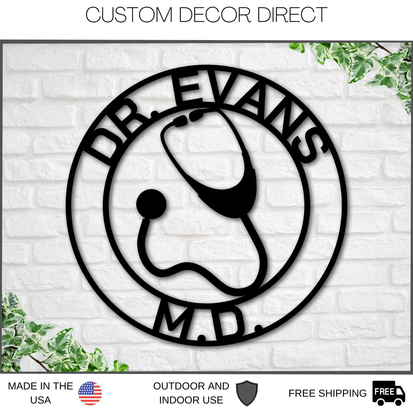 Personalized Doctor Sign, Custom Doctor Metal Sign, Doctor's Office Decor, Personalized Nurse Sign, Doctor Gift, Nurse Gift, Med Student