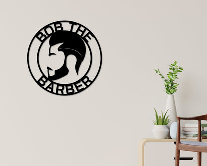 Personalized Barber Sign, Custom Barber Shop Sign, Barbershop Open Sign, Business, Gift for Barber