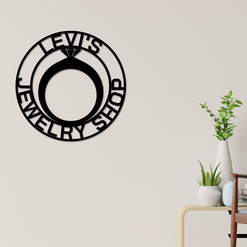Jewelry Shop Sign, Personalized Jeweler Sign, Gift for Jeweler, Jewelry Shop Decor, Jewelry Business Sign, Personalized Custom Jewelry Sign