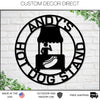 Hot Dog Stand Sign, Personalized Hot Dog Shop Sign, Hot Dog Stand Decor, Custom Hot Dog Business Sign