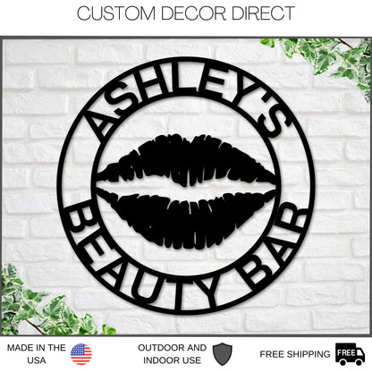 Makeup Salon Sign, Nail Salon Business Sign, Personalized Makeup Sign, Custom Nail Salon Sign, Beauty Salon Decor, Nail Salon Decor, Nails