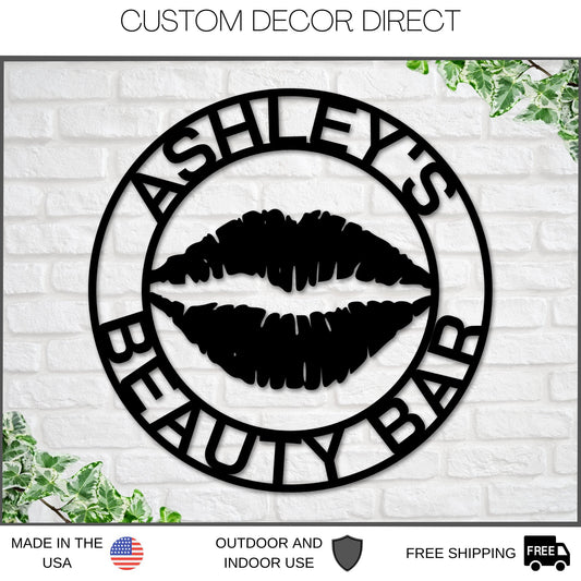 Makeup Salon Sign, Nail Salon Business Sign, Personalized Makeup Sign, Custom Nail Salon Sign, Beauty Salon Decor, Nail Salon Decor, Nails