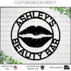 Hair Salon Sign, Metal hair Stylist Sign, Personalized Salon, Custom Booth Sign, hair Stylist Gift, Hair Salon Wall Art, Makeup Salon Sign