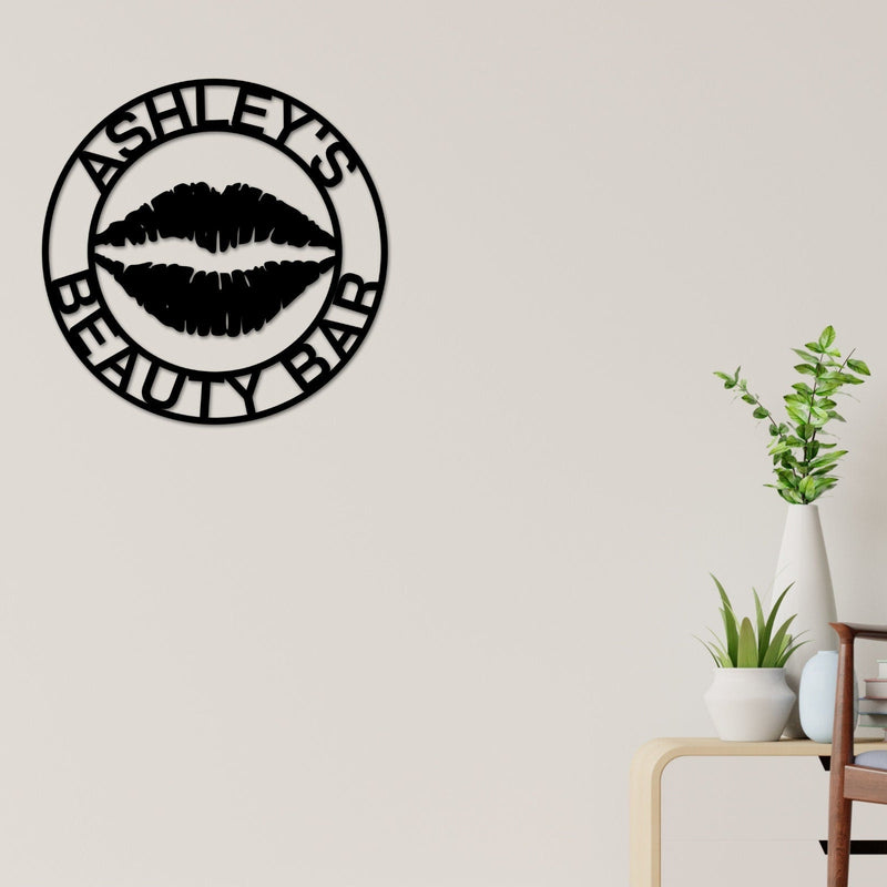 Personalized Makeup Sign, Custom Nail Salon Sign, Beauty Salon Decor, Makeup Sign, Beauty Salon Decor
